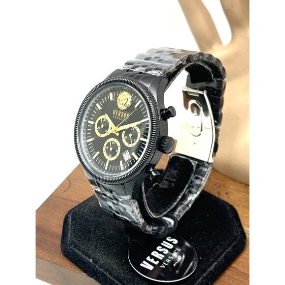 Versus by Versace Men's Watch VSP971221 Chronograph Quartz Black Steel 45mm - Picture 2 of 15